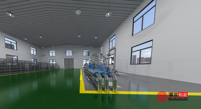 合肥廠房裝修設(shè)計：電子廠車間地面為什么大多都是綠色？